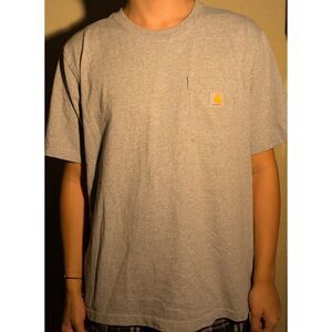 Carhartt Relaxed Fit Pocket T-Shirt - Size L - Classic Grey Comfort!
